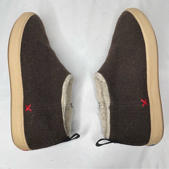 XTRATUF Size 8 M HOMER Brown Wool Slip On Loafers Women's Shoes - Picture 6 of 8